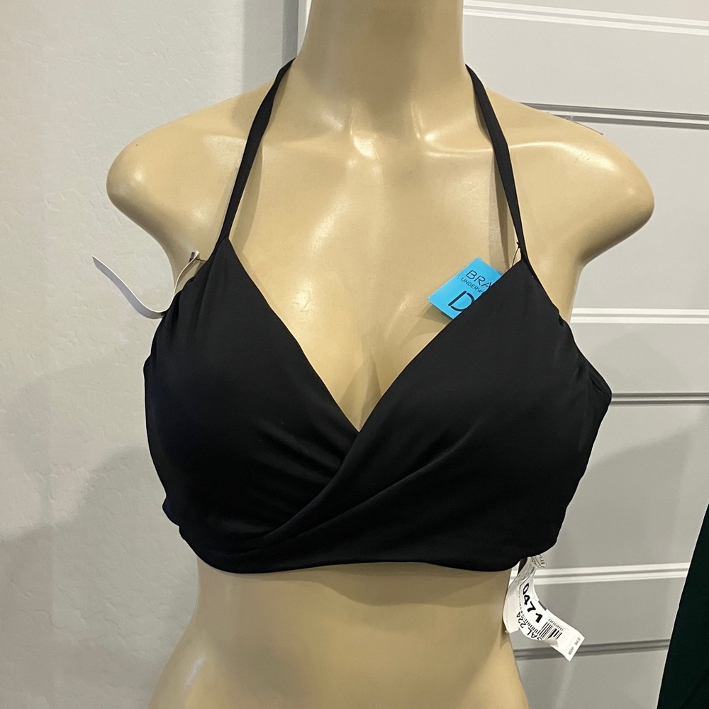 Sundaze Black Halter Wrap Bikini Top -